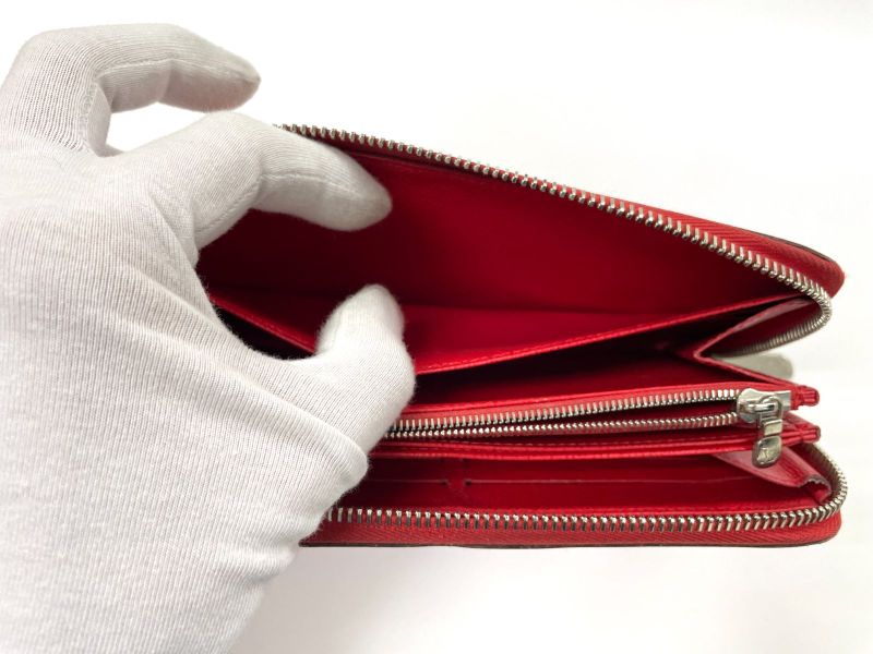 Louis Vuitton Epi Zippy Wallet Round Zip Wallet Long Wallet M61859 Coclico Red