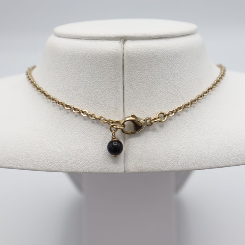 Chanel Necklace Coco Rhinestone C20 Gold Color Approx 12g Accessories H13857