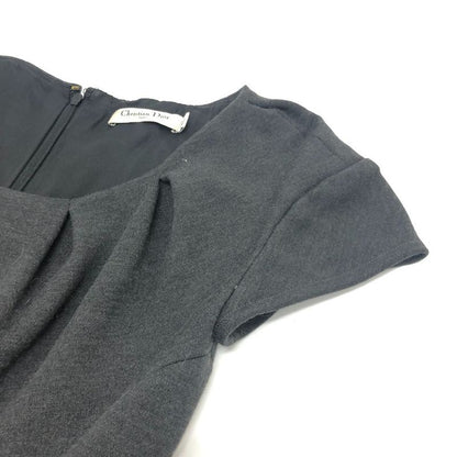 Christian DIOR Dress 7a12066010 Wool Gray