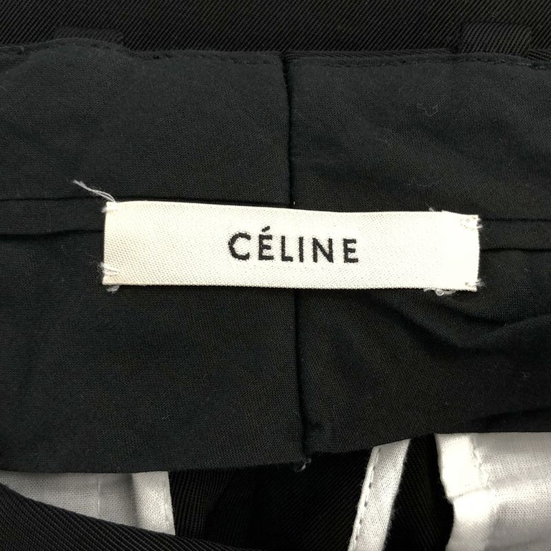 Celine by Phoebe Philo Centerpre Scuff Yong Slack Pants 2 1s35 219a Black 36