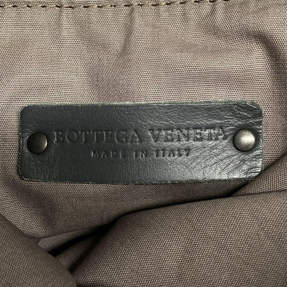 Bottega Veneta Intrecciato Dark Gray Leather Handbag