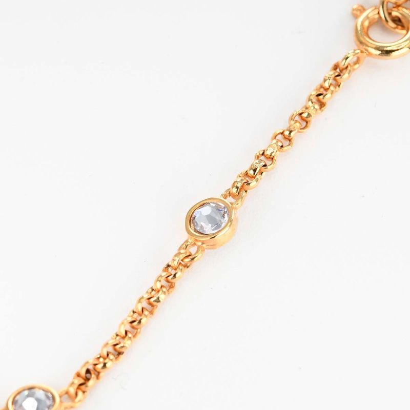 Christian DIOR Bracelet Lune Gold Color And Pink And Green Accessories Women