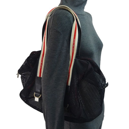 Chanel Shoulder Mesh Sports Line Tote Black Bag