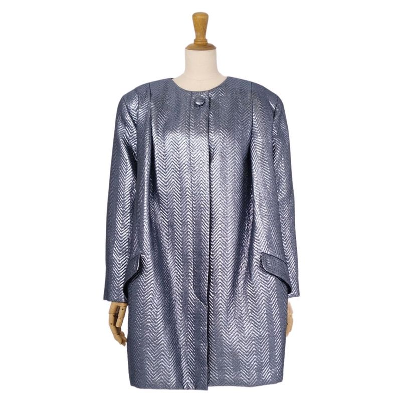 Vintage Christian DIOR Jacket Collarless Jacket None Fabric Outerwear Women's 9