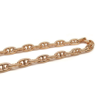 Hermes Necklace Chaine D'ancre T PM 62 Frames 18K Pink Gold 750 Pink
