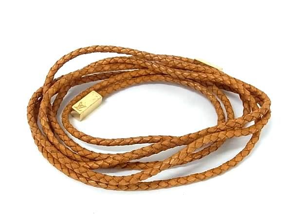 Louis Vuitton M67302 Santure VVN Tresse Rope Belt With Cord Brownish And