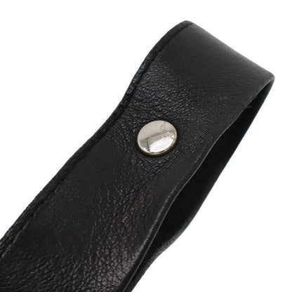 Hermes Tudu Shoulder Bag Pochette Crossbody Leather Black