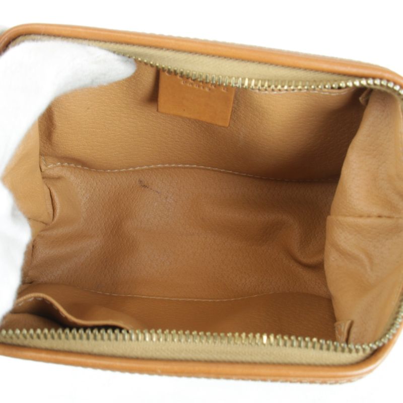 Celine Macadam Pouch Brown PVC Branded Small Bag