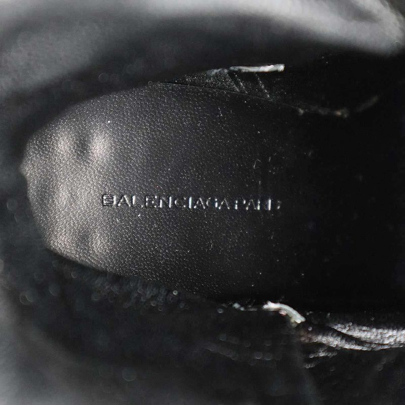 Balenciaga High Heel Leather Boots 245433 Black 37