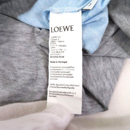 LOEWE S359y22x45 100% Cotton Anagram Embroidered Crew Neck Short Sleeve T-shirt