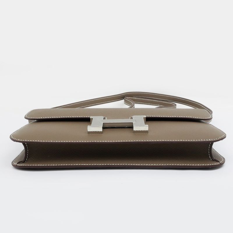 Hermes Constance Elan Miroir Etoupe W Engraved Epson Shoulder Bag Beige