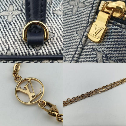 Louis Vuitton Micro Vanity Navy And Grey Monogram Jacquard Denim M82467ic Chip