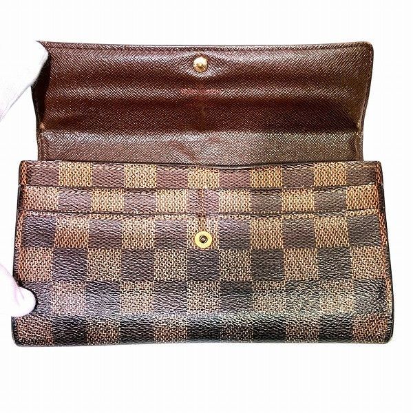 Louis Vuitton Damier Portefeuille Sarah N61734 Long Wallet Unisex