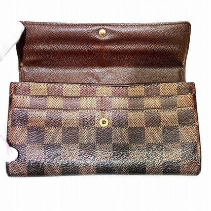 Louis Vuitton Damier Portefeuille Sarah N61734 Long Wallet Unisex