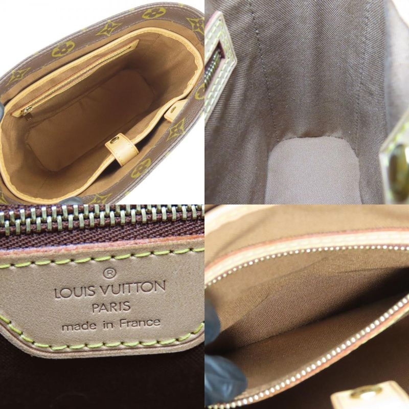 Louis Vuitton Handbag Vavin PM M51172 Monogram Nubuck Brown Gold Hardware