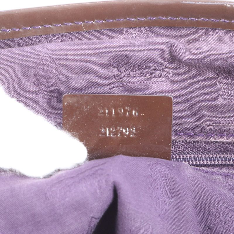 Gucci GG Canvas Leather Tote Bag Shoulder Hand 211976 Brown Genuine Leather