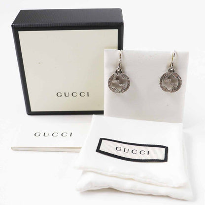 Gucci Interlocking G Arabesque Binaural Earrings Accessory Sv925 Silver With