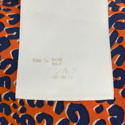 Louis Vuitton Top Silk Gold Buttons Orange