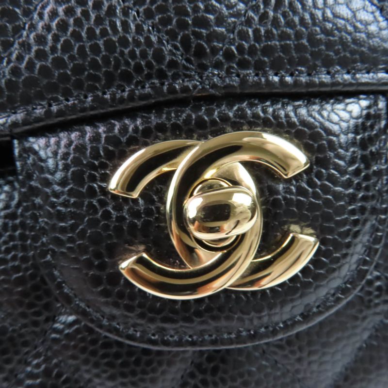 CHANEL A01112 Matelasse 25 Caviar Skin Coco Mark Random Serial Chain Shoulder