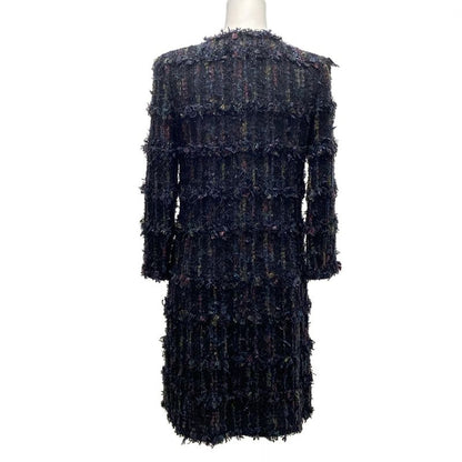 Chanel Coat Size 38 M Women's P27752 Black X Red X Multi Long Sleeves/ Collarles