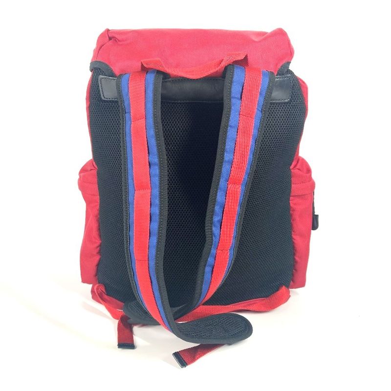 Gucci Backpack Sac Techno Logo Sherry Line Web Line 429037 Nylon Canvas Red