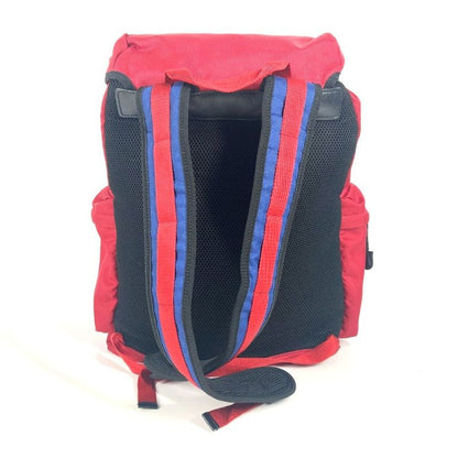 Gucci Backpack Sac Techno Logo Sherry Line Web Line 429037 Nylon Canvas Red