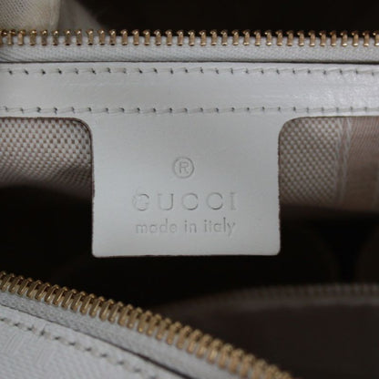 Gucci Bright Diamante 2way Leather White Handbag Gold 354332-001998