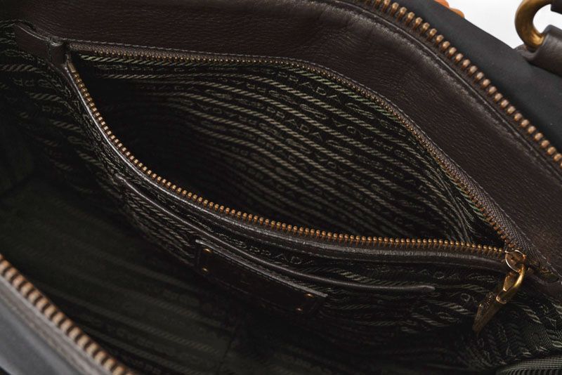 Prada Tote Bag Shoulder Bag 2way Prada Bag Bl0748 Nylon Jacquard Black With