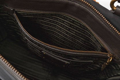 Prada Tote Bag Shoulder Bag 2way Prada Bag Bl0748 Nylon Jacquard Black With