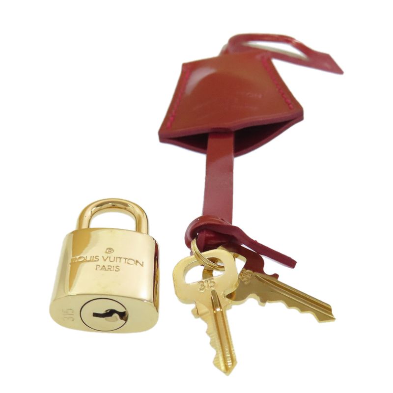 Louis Vuitton M91593 Alma BB Rayures Handbag Vernis Women