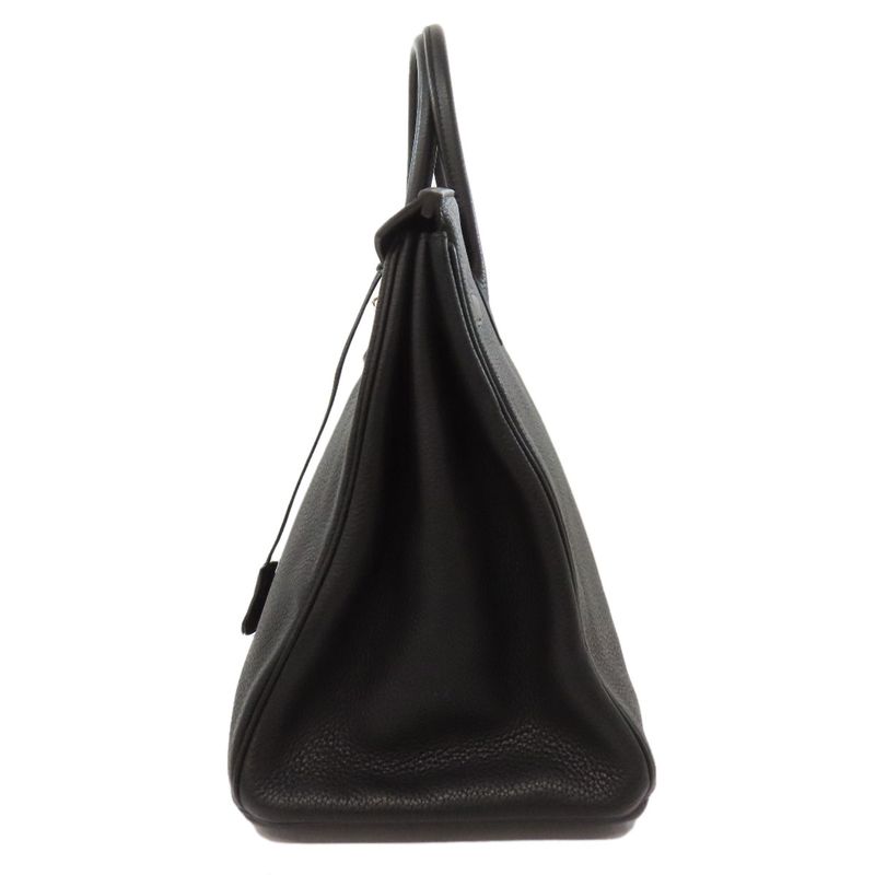 Hermes Birkin 40 Silver Hardware Handbag Taurillon Women