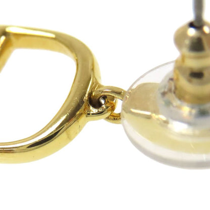 Christian DIOR CD Logo Earrings Metal Ladies
