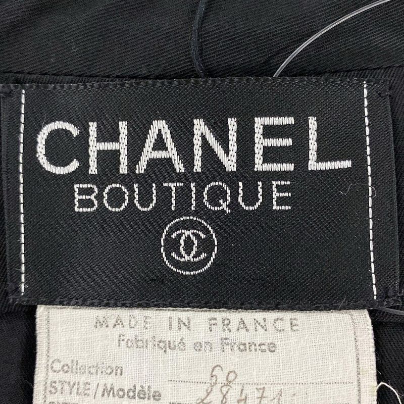Chanel Jacket Size 34 S Ladies - 28471 Black Short Sleeves / Coco Mark Button /
