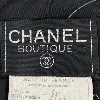 Chanel Jacket Size 34 S Ladies - 28471 Black Short Sleeves / Coco Mark Button /