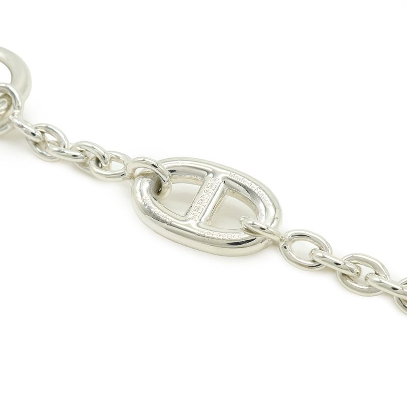Hermes Chaine D'angle Farandole Bracelet Chain Ag925 Sv925 Silver #SH Short Size