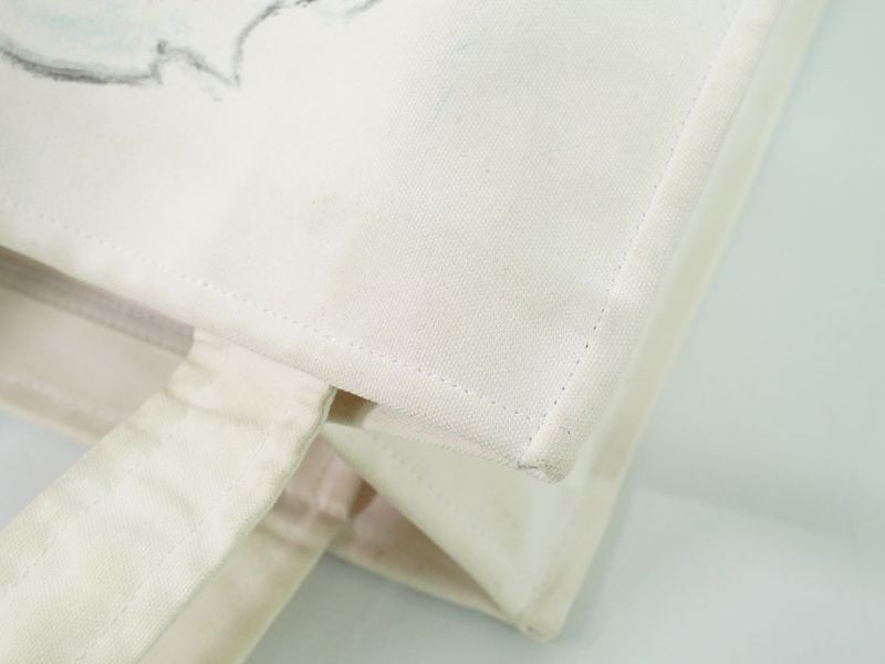 Authentic Chanel Coco Mark Miami Cruise Line Tote Handbag Canvas White Bag