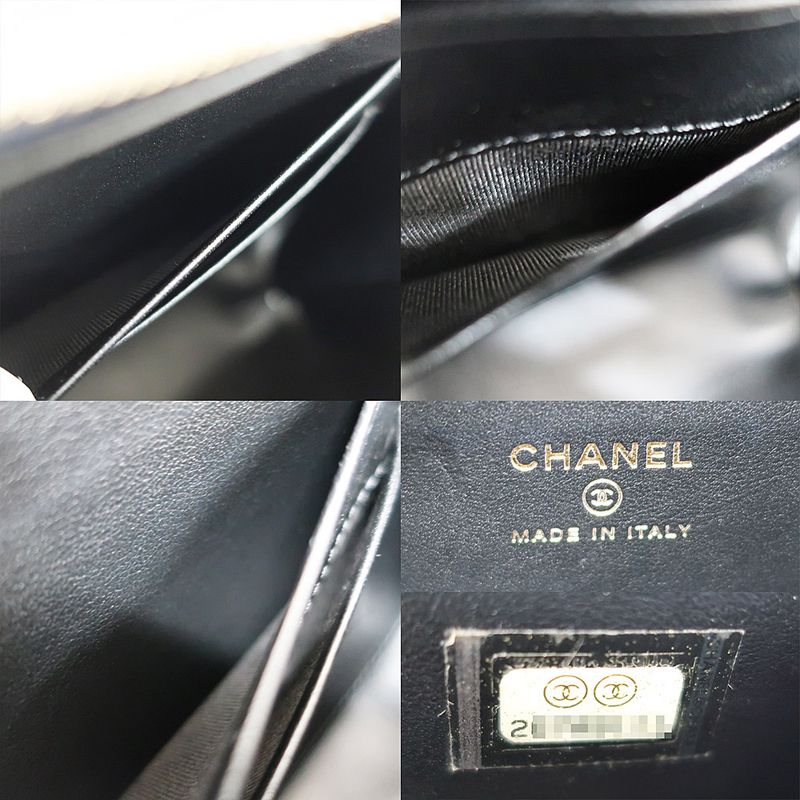 Chanel CC Filigree-chain Shoulder Bag Navy-gdhardware Matelasse
