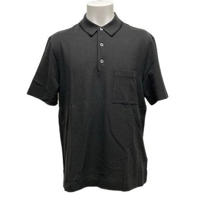 Hermes Short Sleeve Polo Shirt Size M Men's - 567830ha22me Dark Gray And Black
