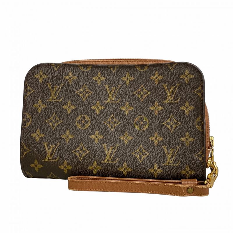 Louis Vuitton Clutch Bag Monogram Orsay M51790 Brown Men's