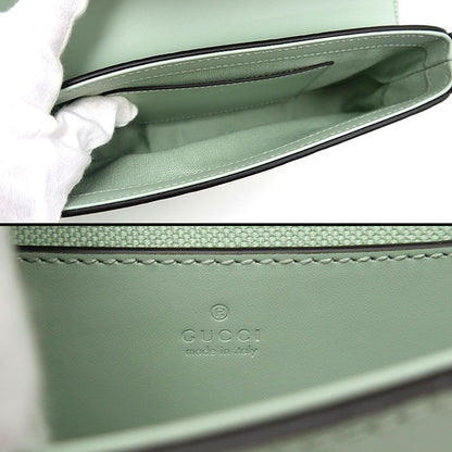 Gucci GG Super Mini Shoulder Bag 772794 Green Crossbody