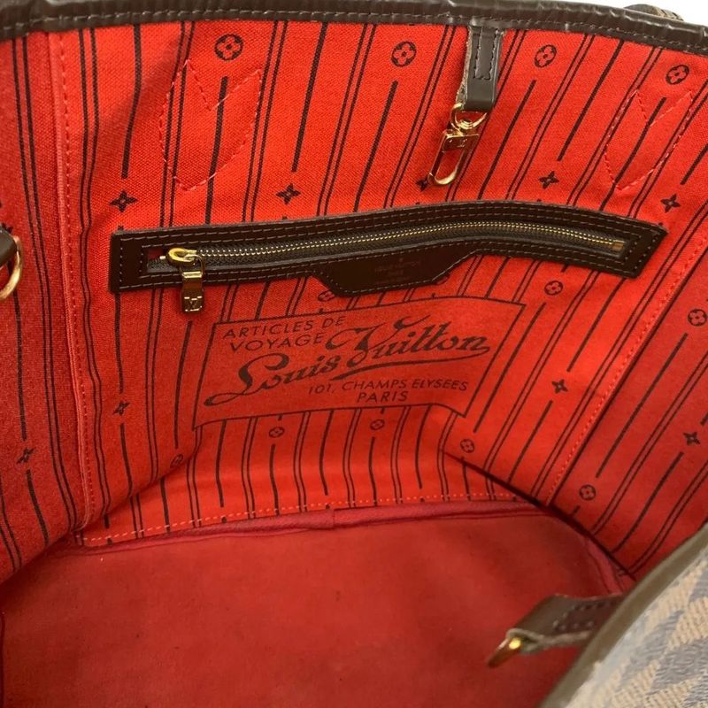0875 Louis Vuitton Tote Bag Neverfull MM N51105 Damier Old Shape Handbag