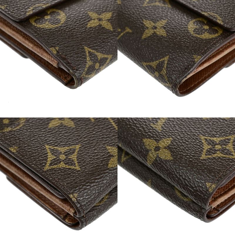 Louis Vuitton Wallet W Hook Compact Wallet Monogram Porte Monet Biécarte Cles