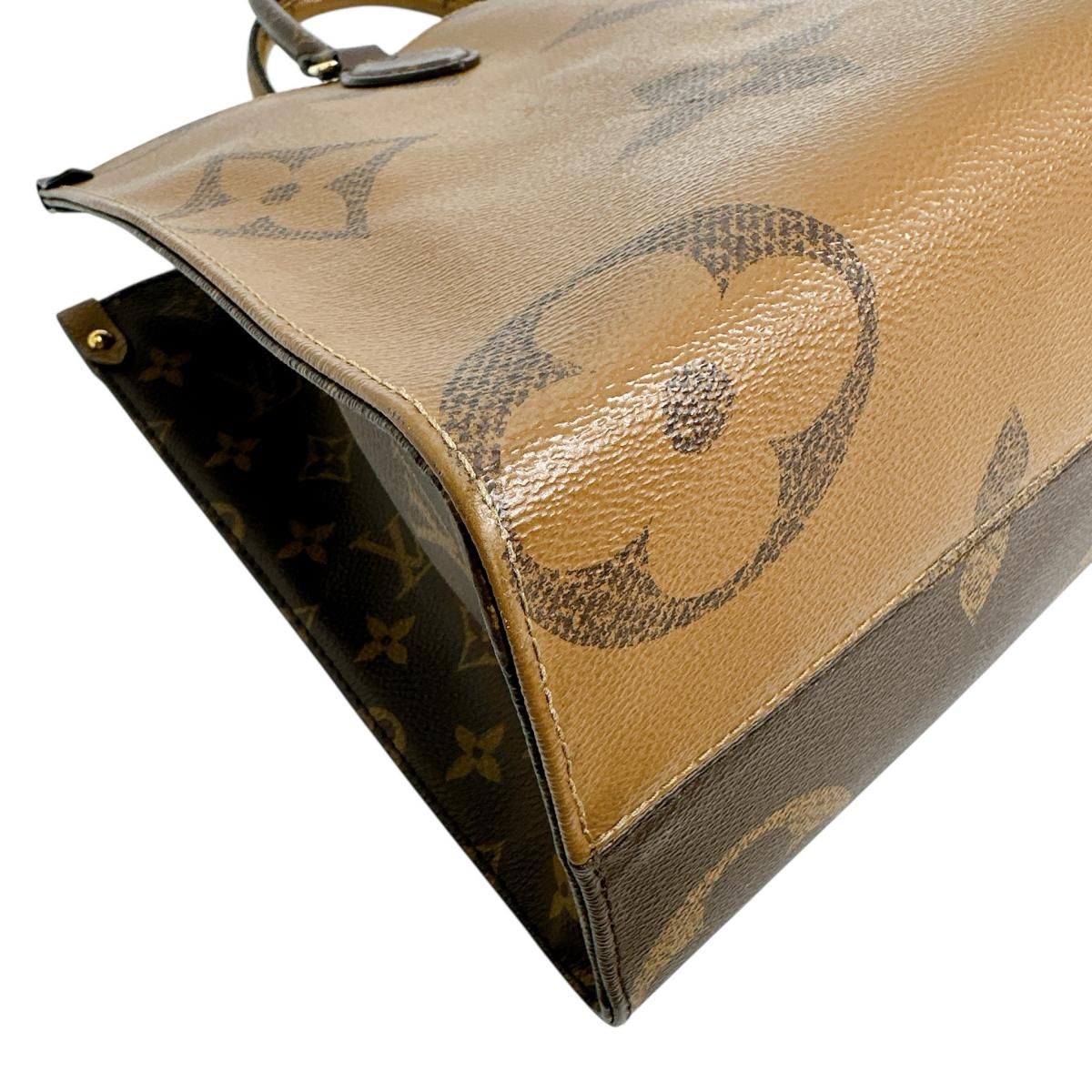 Louis Vuitton Monogram Giant Reverse Handbag On-the-go MM Tote Bag
