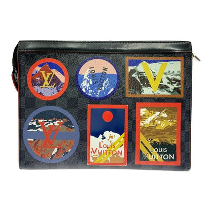 Louis Vuitton N60134 Damier Graphite PVC Pochette Voyage MM Black 359654 Second