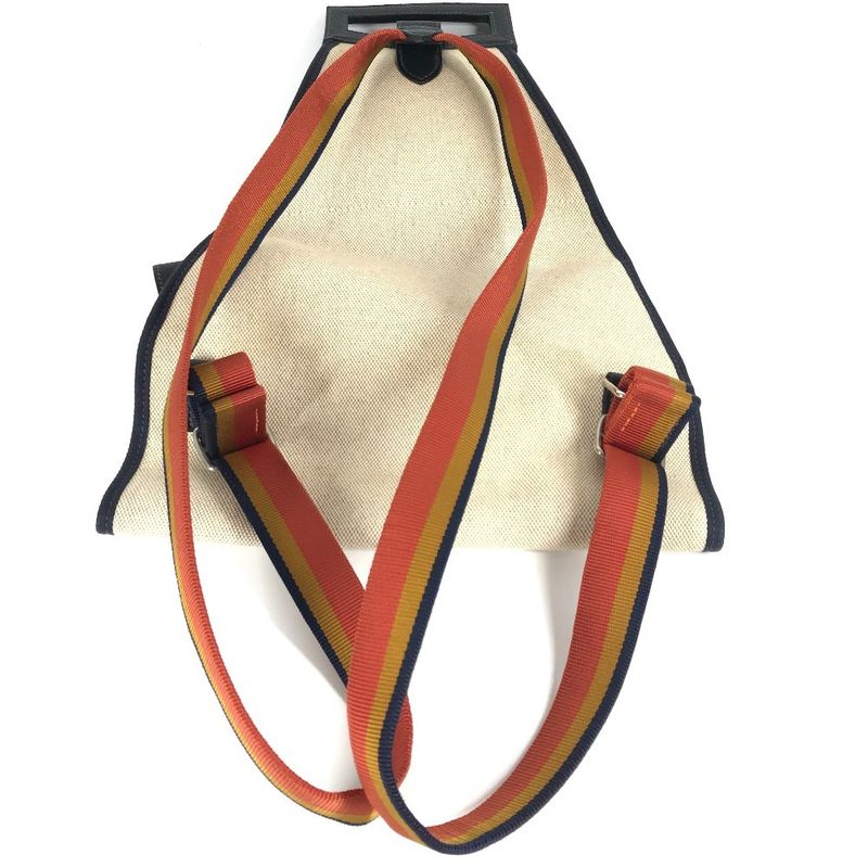 Hermes Backpack Sac Backpack Toile Ashe Beige