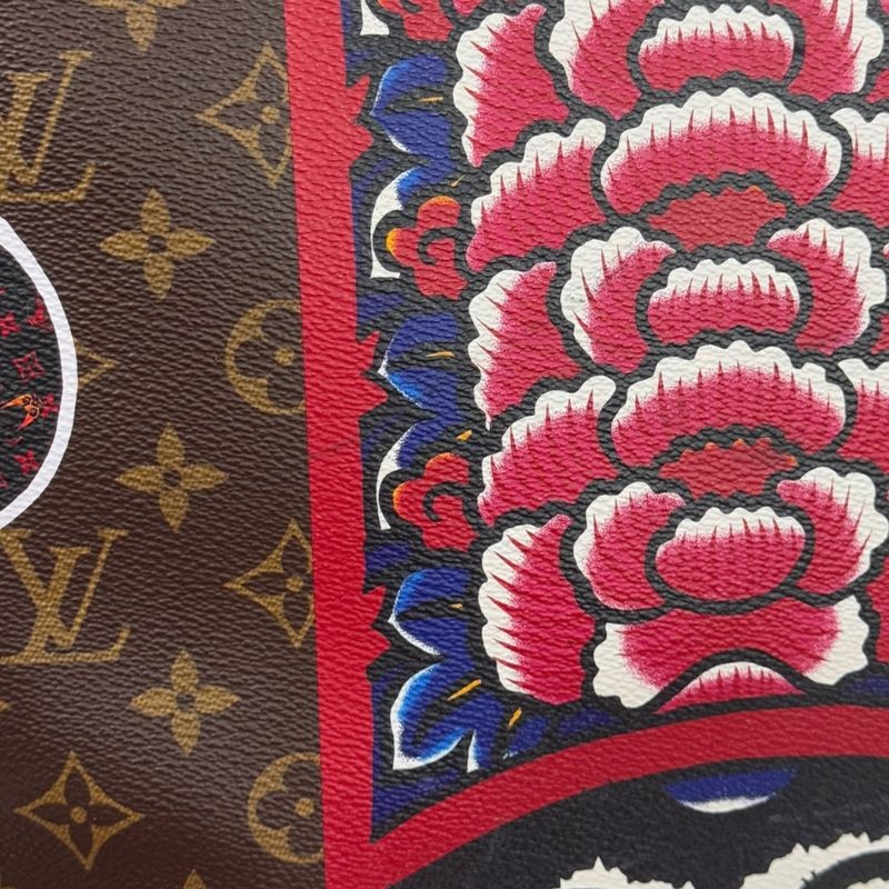 Louis Vuitton Yamamoto Kansai Collaboration Neverfull MM Monogram Tote Bag