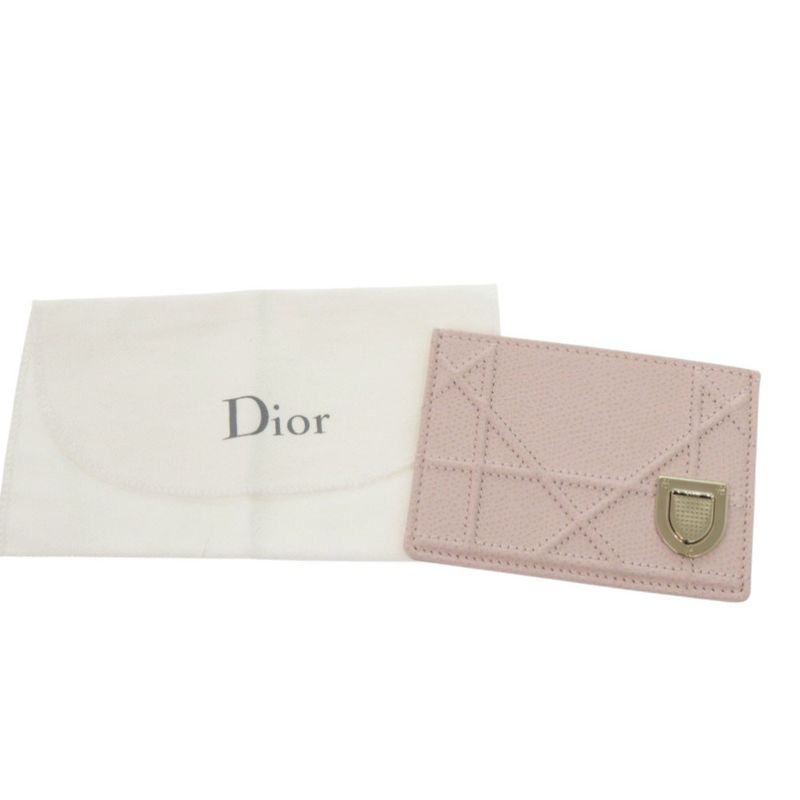 Christian Dior Leather Pink Card Case 0786 Christian Dior