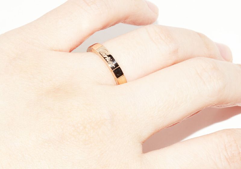 Cartier Rings 18K Pink Gold Lanier Ring Width 3mm (012in) B40483