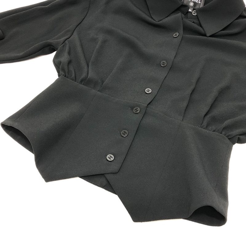 Chanel Blouse P80340 Cashmere Black