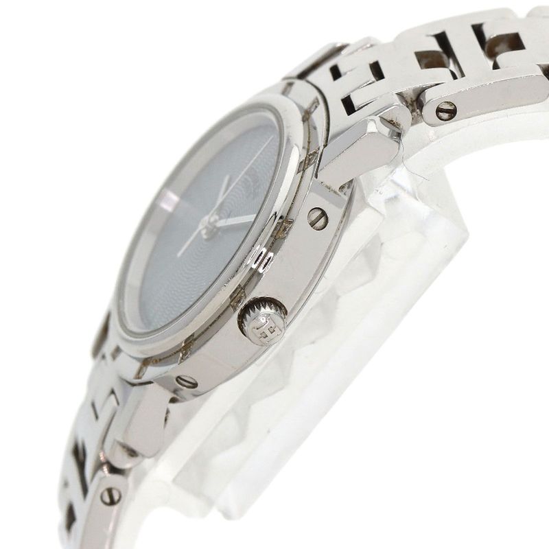 Hermes Cl4230 Clipper Na Cles 12P Diamond Bezel Wristwatch SS Ladies
